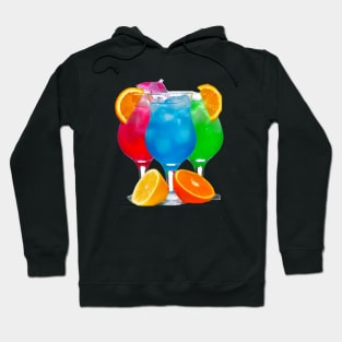 Summer beach drinks Hoodie